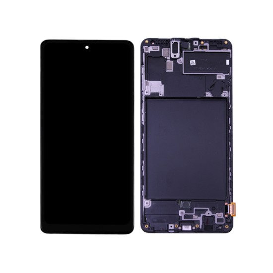 Touch+Display+Frame Samsung Galaxy A71 2020/A715 Service Pack Preto